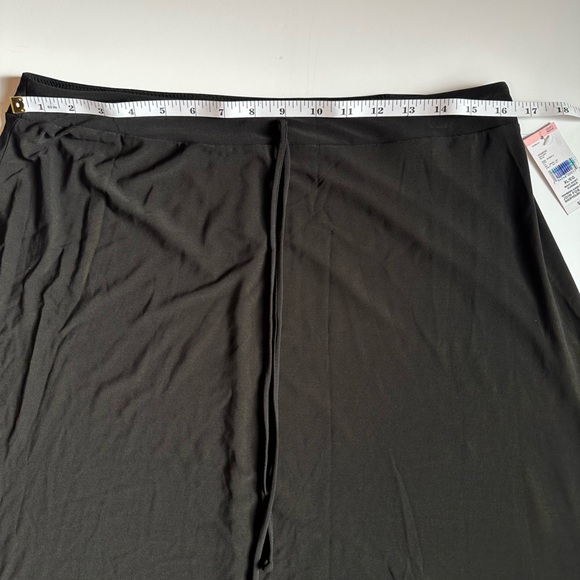 Jaclyn Smith Collection Women’s A-Line Maxi Skirt XL Black Drawstring NWT - Picture 5 of 7